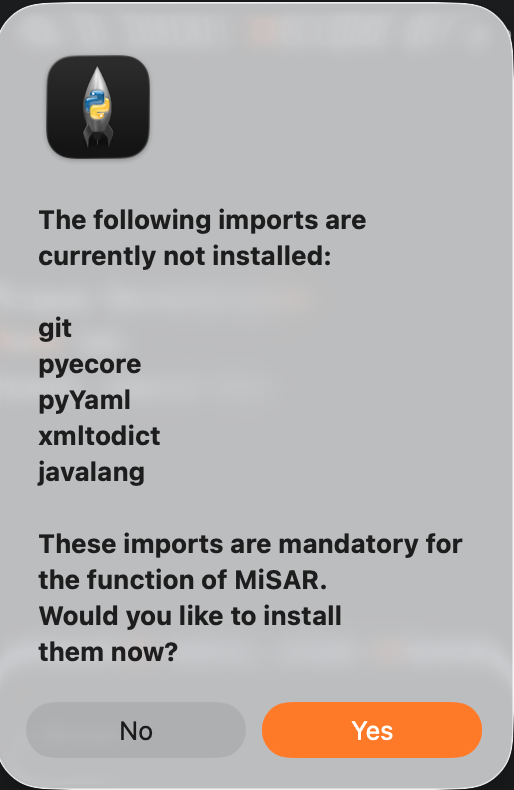 Missing dependencies