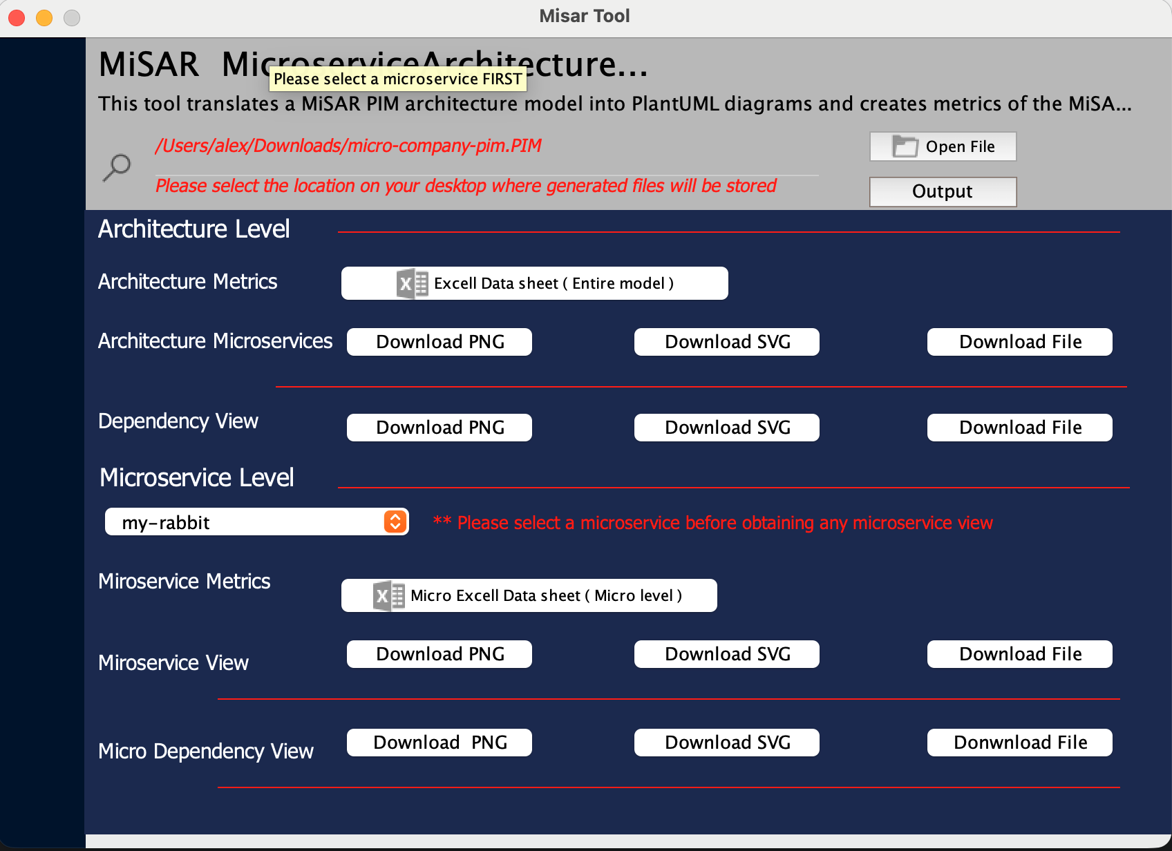 Graphical generator