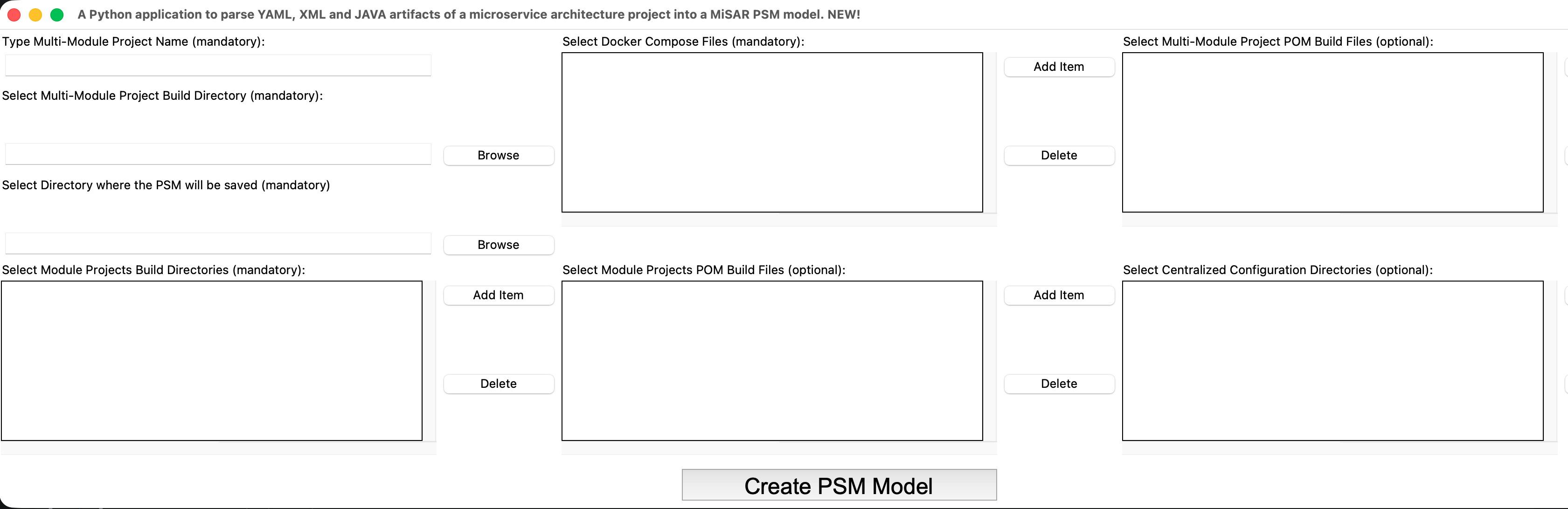 Parser GUI
